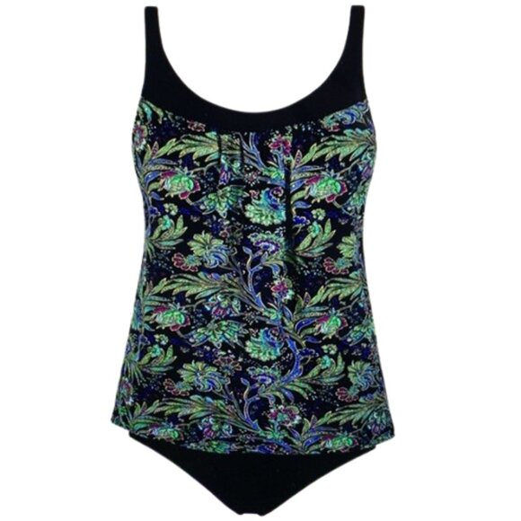 Hilor Women's Tankini Swimsuits Tummy Control Two Piece Bathing Suits Loose Fit - Picture 14 of 14